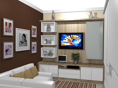 Sala com Sofá de quina
