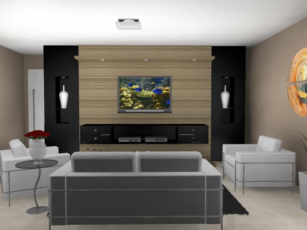 Sala neutra para apartamento