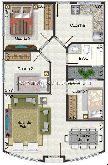 6 Modelos De Plantas De Casas Ate 65m2