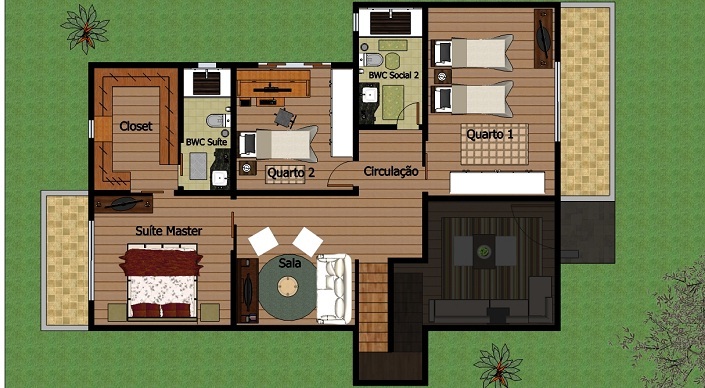 Planta de Casa para sítio 11