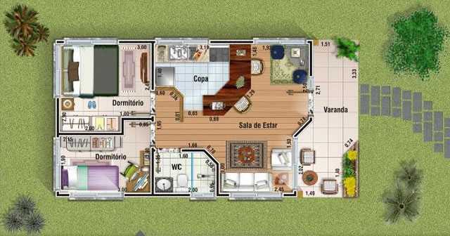 Planta de Casa para sítio 6