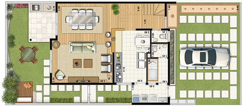 Planta de Casa para sítio 7