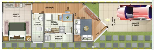 Planta De Edicula 10 Projetos De Casas Edicula Pra Inspirar